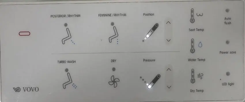 Remote control pressure settings