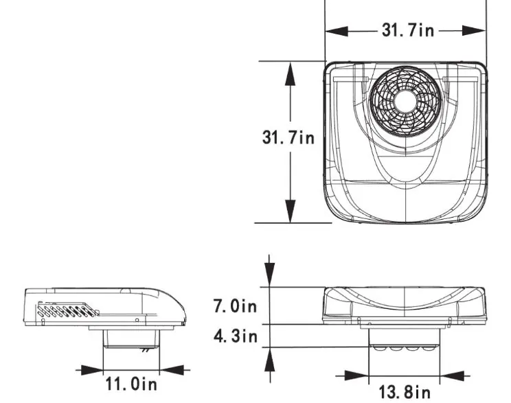 Unit dimensions