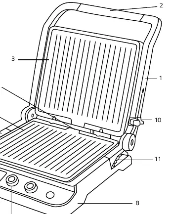Grill components diagram