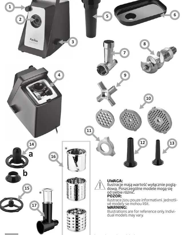 Device parts diagram with labels