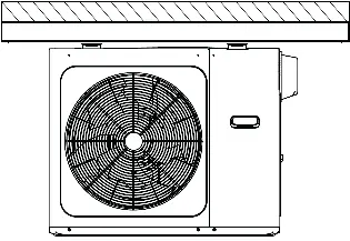 Outdoor unit dimensions and foundation requirements