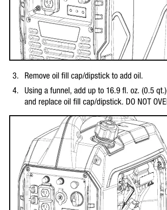 Adding engine oil