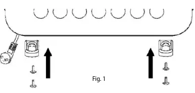 Attaching legs for free-standing use
