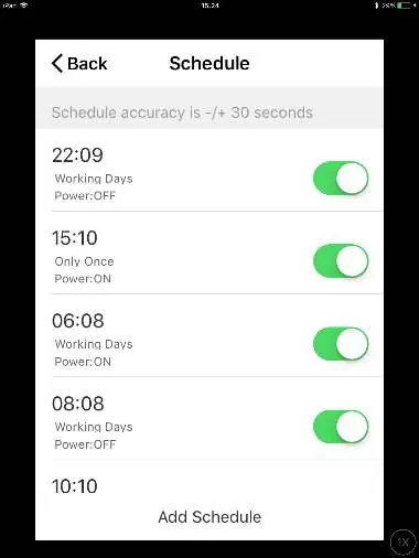 Scheduling interface