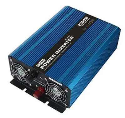 Rear view of the inverter showing cooling fans