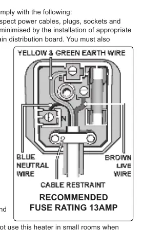Wiring diagram for the heater plug