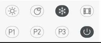Mode icons