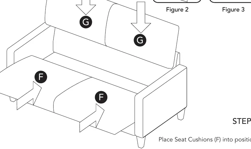 Step 4: Placing Cushions
