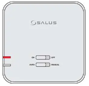 Receiver status indicator showing a red light.