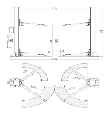 Lift dimensions