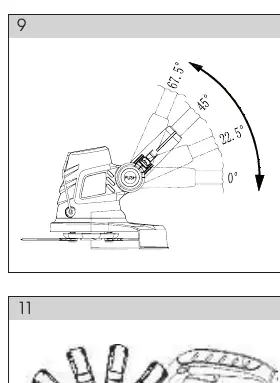 Trimming head angle adjustment