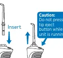 Inserting and removing the tip