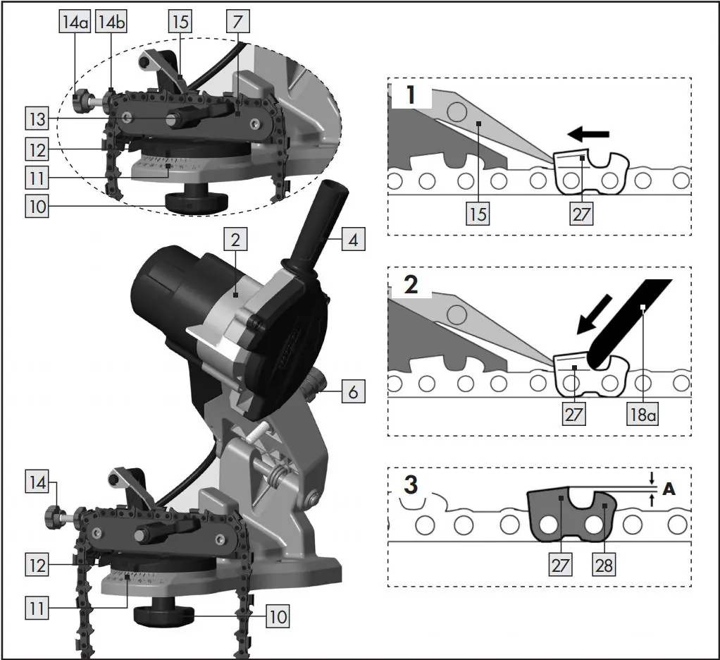 Sharpening process steps