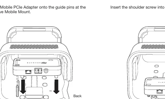 Inserting the adapter