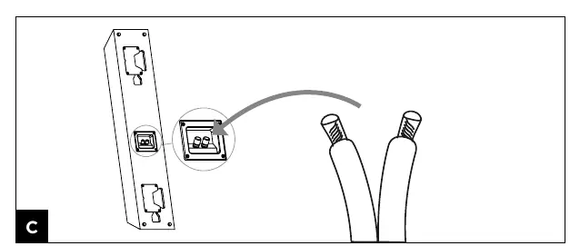 Cable connection details