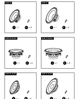 Included components for installation