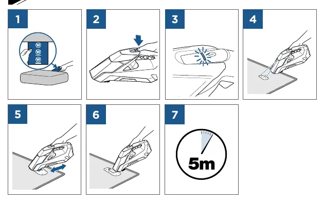 Cleaning steps