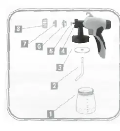 Cleaning the spray gun