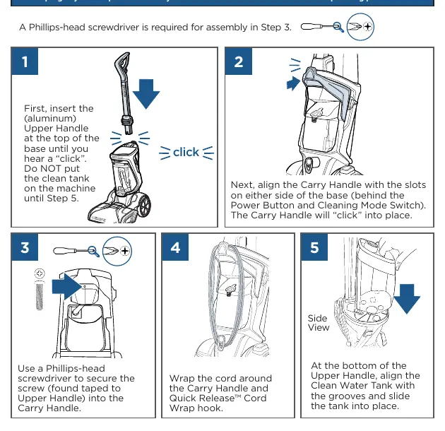 Assembly steps