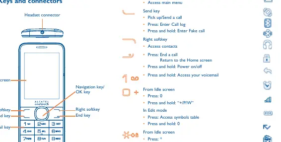 Keys and connectors layout