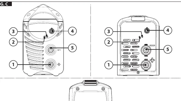 Front panel controls (Fig. C)