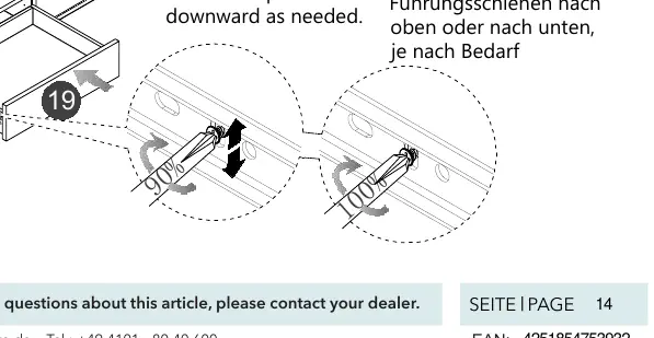 Drawer front alignment