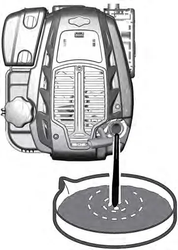 Draining engine oil