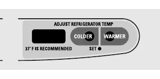 Temperature control panel