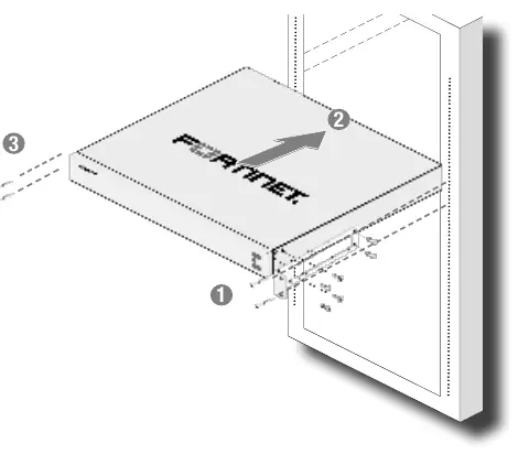 Rack installation diagram.