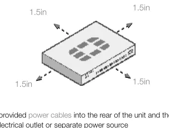 Desktop installation clearance requirements.