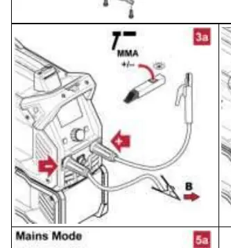 MMA and TIG welding connections