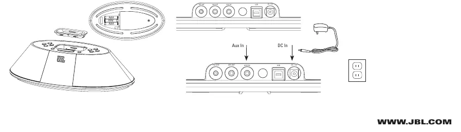Quick setup instructions and component identification.