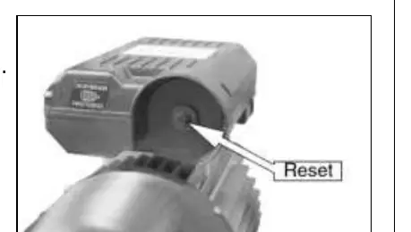 Using the overload reset button