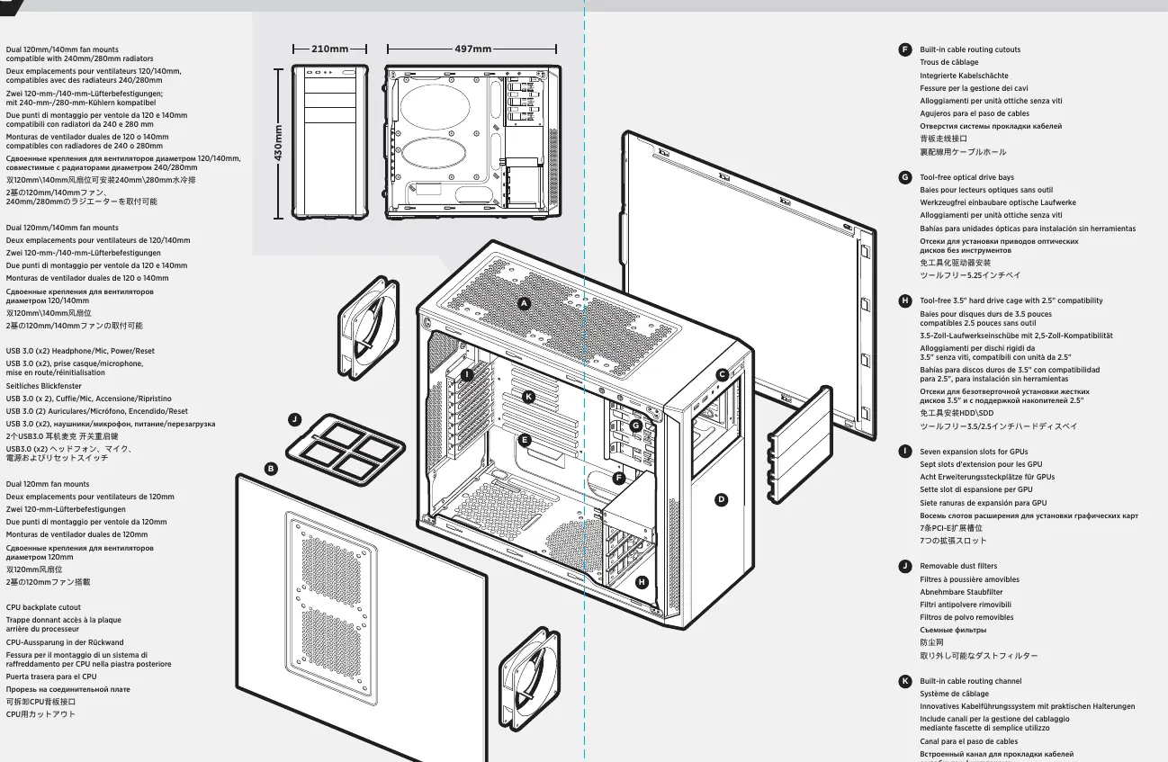 Device parts diagram with labels