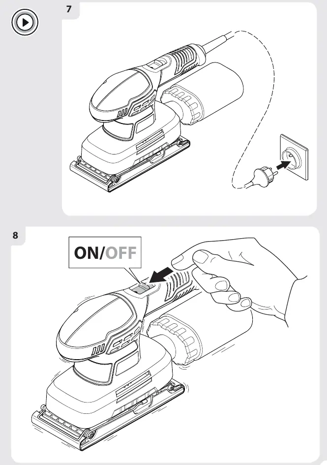 Power connection and switch operation