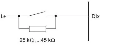 Connect mechanical encoder contact with resistor