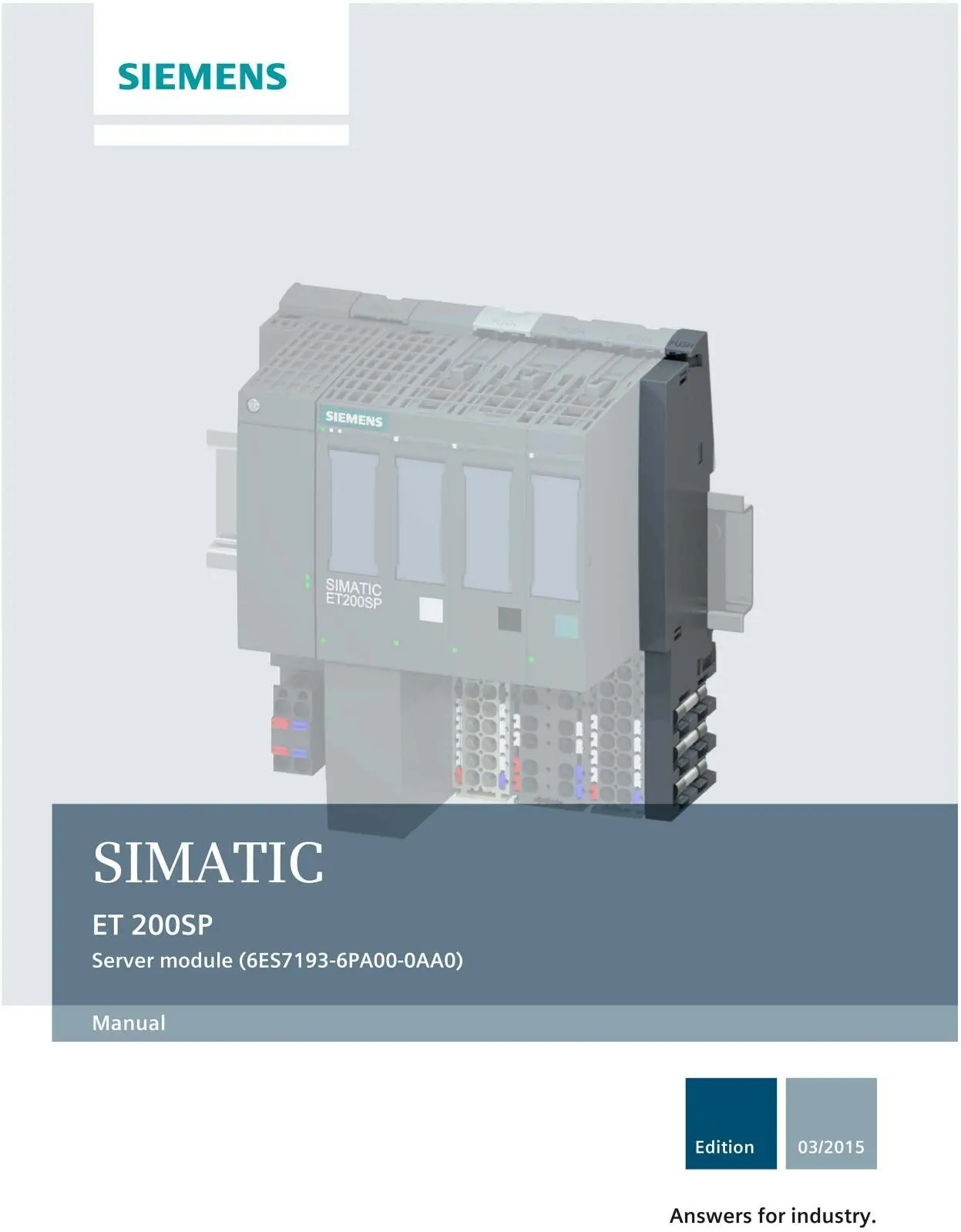 SIMATIC ET 200SP Server Module