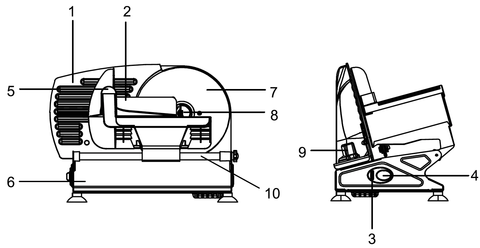 Parts identification diagram