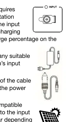 Recharging methods using AC and 12V adapters