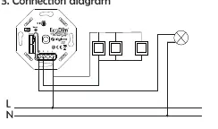 Wiring diagram for the smart dimmer