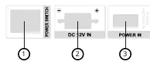 Rear panel connections