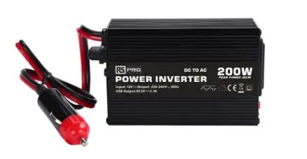 RS PRO 200W DC-AC Power Inverter