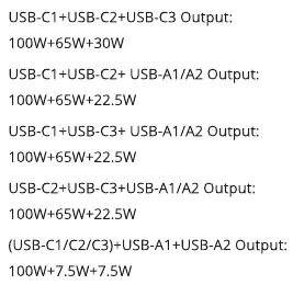 Multiport charging power distribution rules