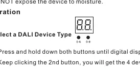 Digital display and control buttons