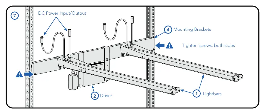 Rolling Rack Mount installation for VAFS 2 and VAFS 4, 5, or 6.