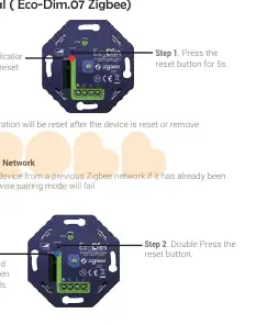Factory reset and pairing steps