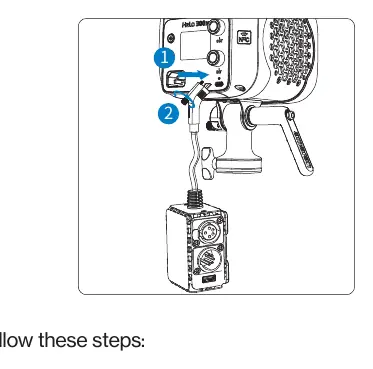 DMX adapter connection