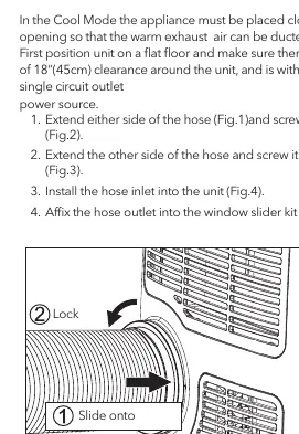 Exhaust hose installation