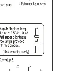 Lamp replacement procedure