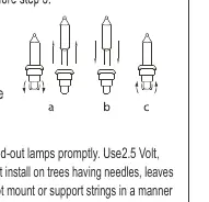 Aligning lamp leads